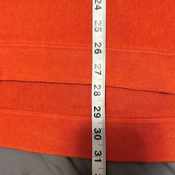 EILEEN FISHER Crew Neck Lyocel Silk Shirt Orange Size XL - Picture 10 of 11